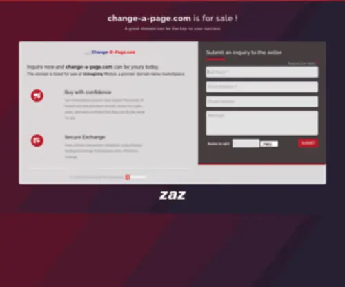 Change-A-Page.com(For Sale) Screenshot