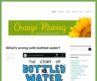 Change-Making.com(Sustainable living and creating positive change) Screenshot