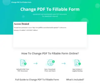 Change-PDF-TO-Fillable-Form.com(Create, Complete & Download Editable And Printable PDF Files) Screenshot