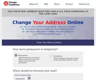 Change-Usaddress.com(This site) Screenshot