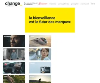 Change.bz(Change est une agence de création et de conception publicitaire web et print basée à Paris) Screenshot