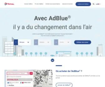 Changeforblue.com(Retrouvez toutes les informations sur l'AdBlue®) Screenshot