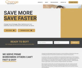 Changelendingllc.com(Change Home Mortgage) Screenshot