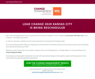 Changemanagementevents.com(Lead Change 2020 Is Being Rescheduled) Screenshot