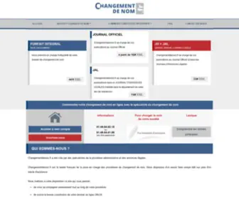 Changementdenom.fr(Changement de nom en ligne) Screenshot