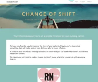 Changeofshift.org(Change of Shift) Screenshot