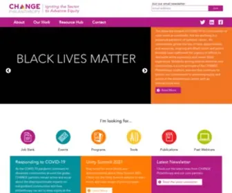 Changephilanthropy.org(Change Philanthropy) Screenshot
