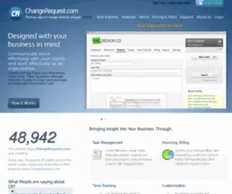 Changerequest.com(A simple way to manage website changes) Screenshot