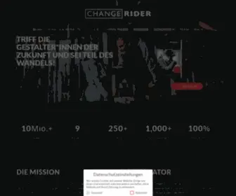 Changerider.com(Triff die Gestalter der Zukunft) Screenshot