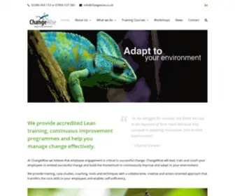 Changewise.co.uk(Accredited lean training specialists UK) Screenshot