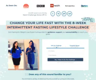 Changeyourlifefast.com(Week Intermittent Fasting Lifestyle Challenge) Screenshot