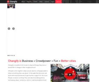 Changify.org(Your neighborhood platform changify) Screenshot