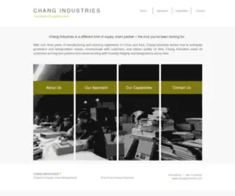 Changindustries.com(Chang Industries) Screenshot