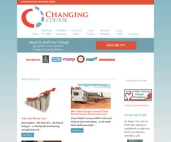 Changingcourse.com(Find your life purpose and live it) Screenshot