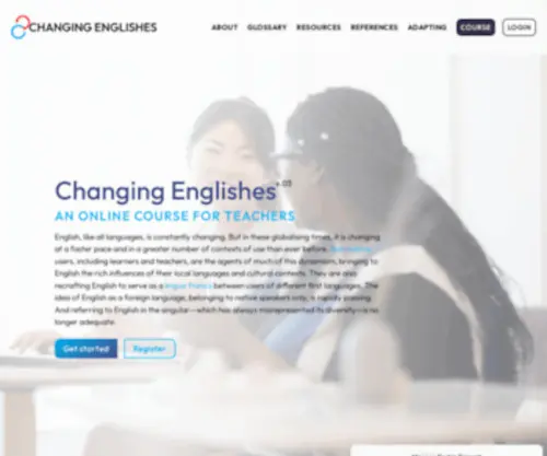 Changingenglishes.online(Changing Englishes Home) Screenshot