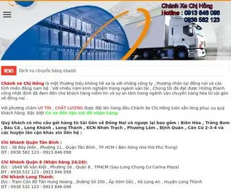 ChanhXechihong.net(Vận chuyển hàng hóa Trung Tín Nga Đồng Nai ( Chành xe Chị Hồng)) Screenshot