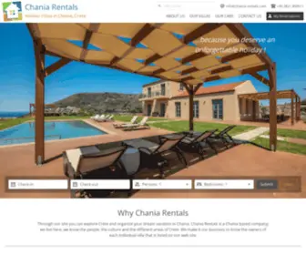 Chania-Rentals.com(Holiday villas in Chania) Screenshot