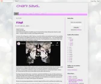 Chanisays.com(Chani Says) Screenshot