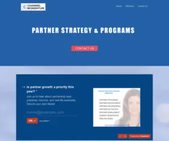 Channel-Momentum.com(Accelerate your channel partners and programs) Screenshot