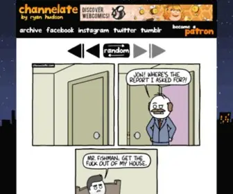 Channelate.com(Comics and Cartoons by Ryan Hudson) Screenshot