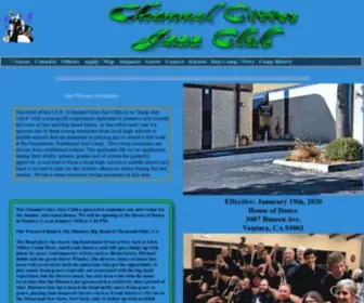 Channelcitiesjazzclub.com(Channel Cities Jazz Club live music) Screenshot