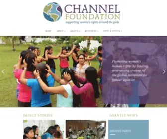 Channelfoundation.org(Supporting Women's Human Rights) Screenshot