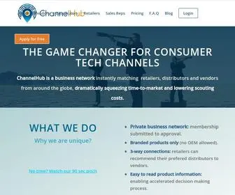 Channelhub.net(The Game Changer for Consumer Tech Channels. ChannelHub) Screenshot