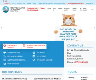 Channelislandsvet.com(Channel Islands Veterinary Hospital Port Hueneme) Screenshot