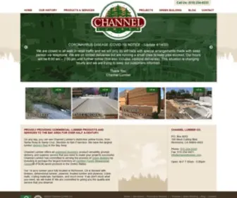 Channellumber.com(Bay Area Lumber Company) Screenshot