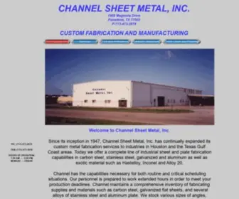 Channelsheetmetal.net(About Us) Screenshot