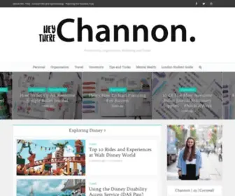 Channongray.com(Organisation, Wellbeing & Travel Blog) Screenshot