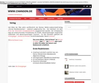 Chanson.de(Seit mitte der 90er jahre veröffentlicht der bremer müller) Screenshot