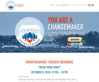 Chant4Change.com(Raise Your Voice) Screenshot