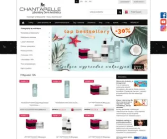 Chantarelle.pl(Kosmetyki profesjonalne i pielęgnacja domowa) Screenshot