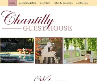 Chantillyguesthouse.co.za(Chantilly Guest House) Screenshot