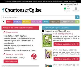 Chantonseneglise.fr(Chantons en Eglise) Screenshot