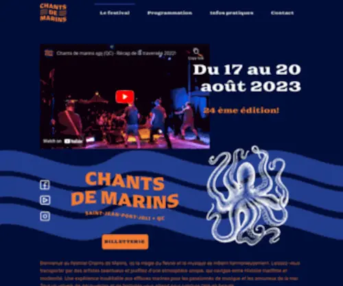 Chantsmarins.com(Le festival) Screenshot
