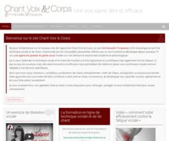 Chantvoixetcorps.com(Chant Voix & Corps cours de chant et de technique vocale formation en ligne) Screenshot