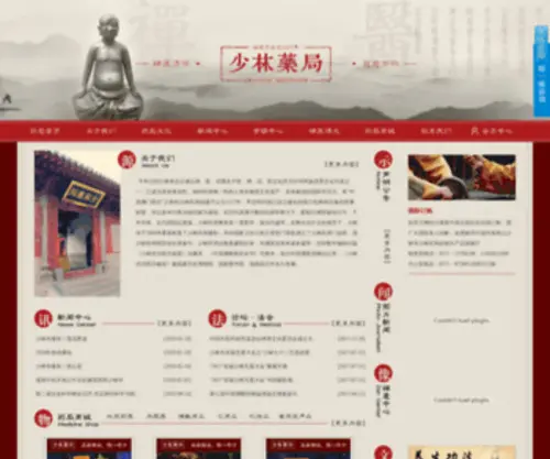 Chanyiyao.com(少林药局网站) Screenshot