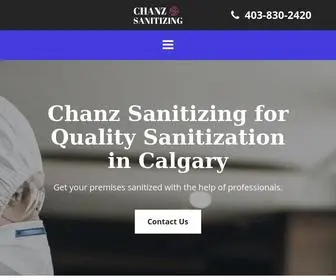 Chanzsanitizing.ca(Sanitizing Company In Calgary) Screenshot