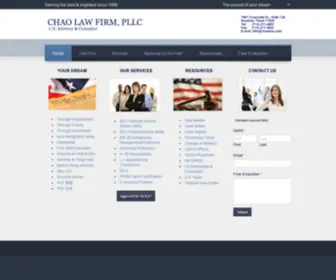 Chaolaw.com(Chao Law Firm) Screenshot