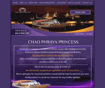 Chaophrayaprincess.com(Chao Phraya Princess Dinner Cruise Thailand) Screenshot