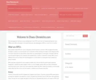 Chaos-Chronicles.com(Chaos Chronicles) Screenshot