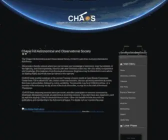 Chaosastro.org(Chapel Hill Astronomical and Observing Society) Screenshot