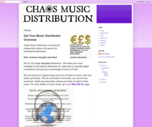 ChaosmusiCDistribution.com(Chaos Music Distribution) Screenshot