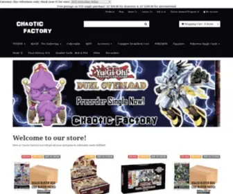 ChaoticFactory.com.au(Online TCG & pop culture store Based in Australia) Screenshot