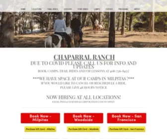 Chaparralcorporation.com(Bay Area Horseback Riding) Screenshot