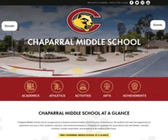 Chaparralmiddle.org(Chaparral Middle School) Screenshot