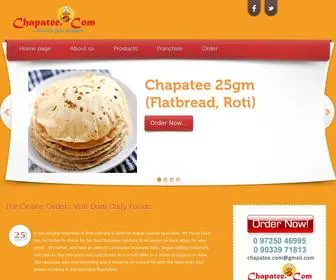 Chapatee.com(Ahmedabad, Gujarat, India) Screenshot