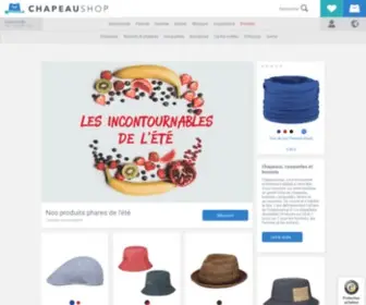 Chapeaushop.fr(Chapeaux, casquettes & bonnets en ligne) Screenshot